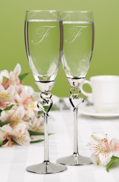 Entwined Hearts Flutes ~ Engraved