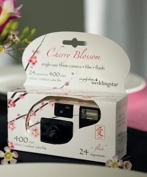 Cherry Blossom Design ~ Single Use Table Camera (16 Exp, flash)