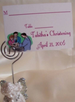 Holy Water Personalized Tablecard