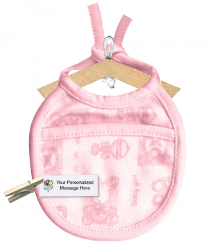 "Baby Girl" Bib ~ Personalized & Candy Filled