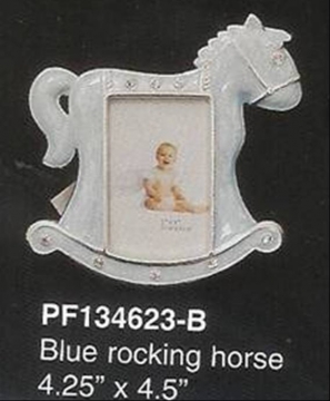 Blue Rocking Horse Metal Frames 2" x 3" ~Case/12 Frames