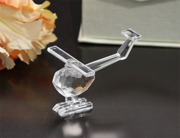 Crystal Helicopter in Ivory Gift Box