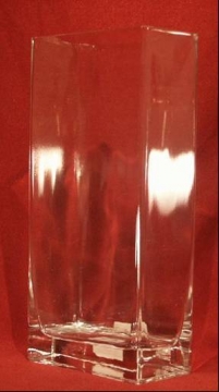 Dazzling Clear Glass Vase - 10"