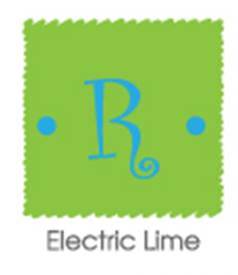 Electric Lime/Blue Thread