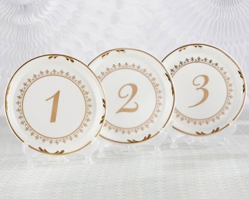 Tea Time Vintage Plate Table Numbers ~ Select a Set