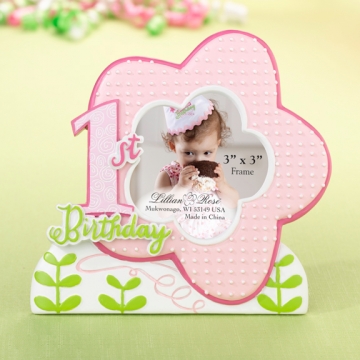 1st Birthday Frame ~ Pink