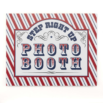 "Step Up to the Booth" Photo Booth Sign