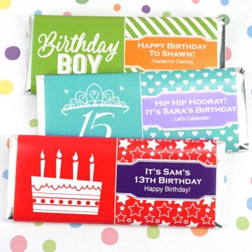 Personalized Kid's Birthday Hershey's Candy Bar Wrapper