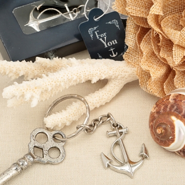 Ocean Themed Anchor Key Chain Gift Boxed