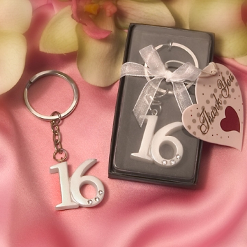 Sweet 16 Key Ring Gift Boxed -SAMPLE