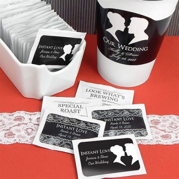 Personalized Instant Coffee Packets/100 ~ Silhouette