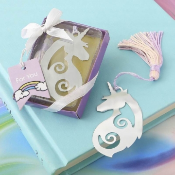 Majestic Silver Metal Unicorn Bookmark Gift Boxed