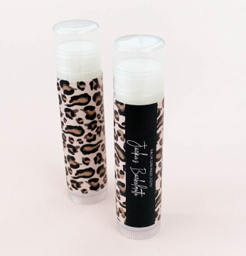 Leopard Print Personalized Lip Balm Tube