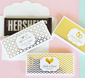 Personalized Metallic Foil Candy Wrapper Cover