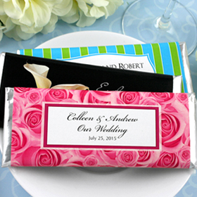 Personalized Candy Wrapper + Optional Bar *Wedding Theme ~55 Designs!