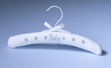 Baby Hangers ~ Set/2  - In Blue, Pink or White