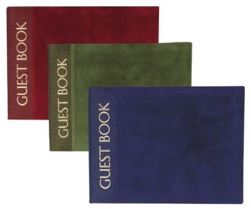 Luxury Cover w/Goild Foil Print Guest Book ~ 3 Colors!