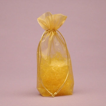 Sheer Organza Bag - Gold LG