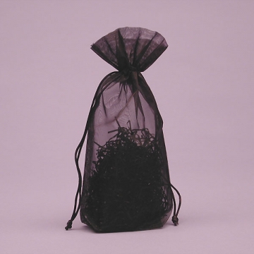 Sheer Organza Bag - Black LG
