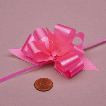 Poly Ribbon Bow  - Cerise Pink