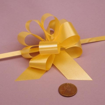 Poly Ribbon Bow  - Daffodil