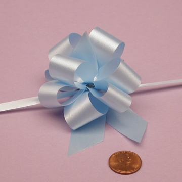 Poly Ribbon Bow - Light Blue