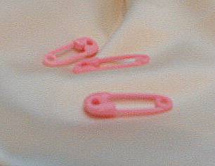 Baby Safety Pins - Pink