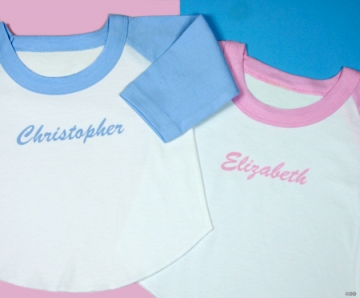 Infant Baseball T-Shirt ~ Pink or Blue
