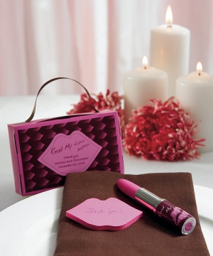 "Read My Lips" Lipstick Pen & Sticky Notes in Giftbox