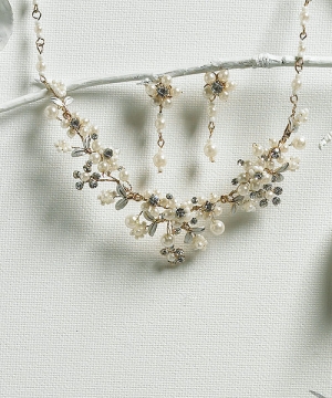 Garden Necklace & Earring Set ~ Color Choice
