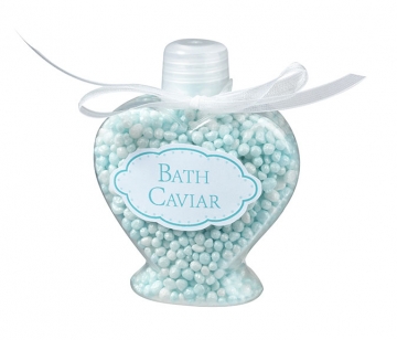 Bath Caviar Favor Bottles ~Set/4  - Aqua, Pink or White