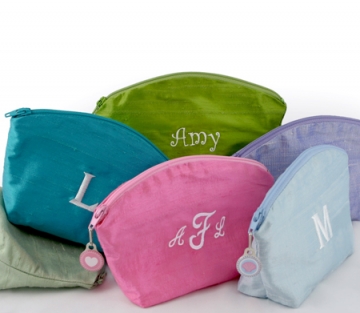 Personalized Cosmetic Bag in 2 Sizes & Color Choices!