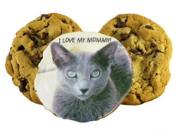 3" Round Chocolate Chip Cookie with your Photo!