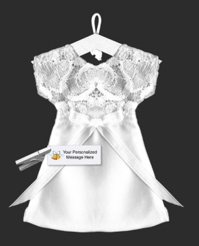 "Grace" Wedding Gown ~ Personalized & Candy Filled