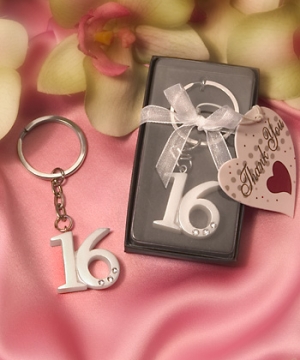 Sweet 16 Key Ring Gift Boxed