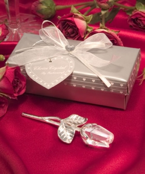 Crystal Long Stem Rose in Signature Gift Box