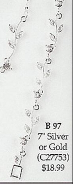Rhinestone Vine Bracelet #97