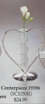 Heart Vase Centerpiece