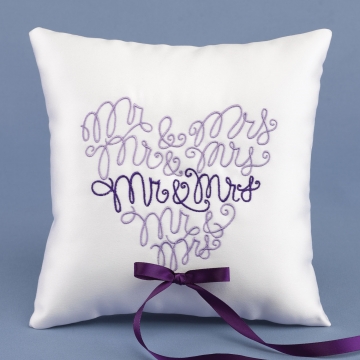 Mr. & Mrs. Custom Ring Pillow