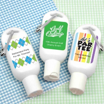 Golf Themed Sunscreen with Carabiner (SPF30)