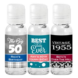 Personalized Adult Birthday SOLD OUT)  Hand Sanitizer