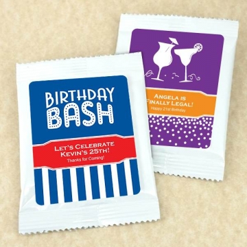 Personalized Adult Birthday Drink Packet ~ Choose Flavor!