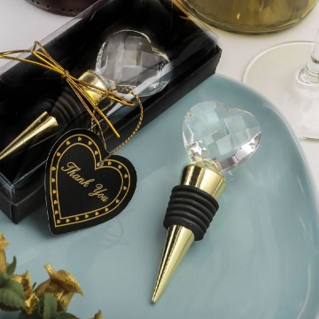 Choice Crystal Gold Stopper & Crystal Heart Design Boxed