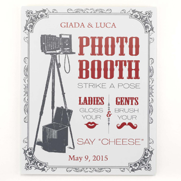 Vintage Photo Booth Sign ~ Personalized