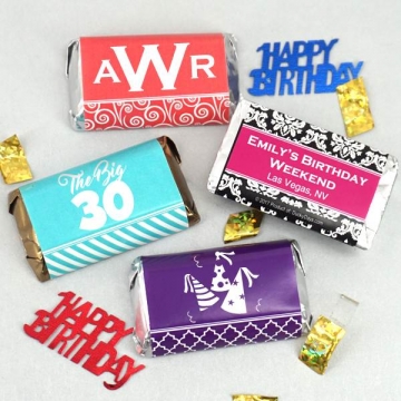 Personalized Adult Birthday Hersheys Assorted Minitaures