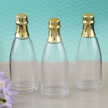 Perfectly Plain Champagne Acrylic Bottle + Gold Foil Top