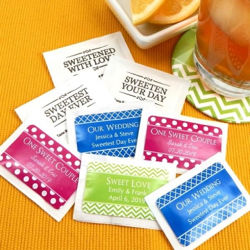 Personalized Sugar packets SET/100 ~ Silhouette