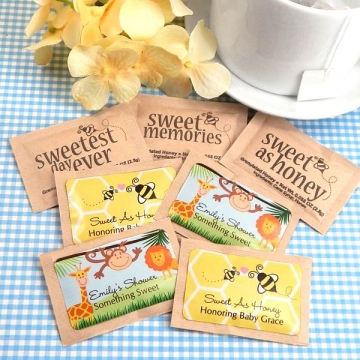Personalized Baby Shower Honey Packets/100
