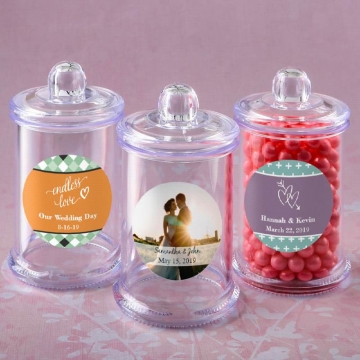 Pers. Expressions Clear Acrylic Apothecary Jar with Lid