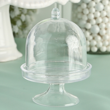 "Perfectly Plain" Collection Mini Plastic Cake Stand Box
